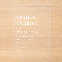 Moderne fette Minimal Foto Monogram Wedding