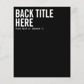 Moderne, fette Minimalausstattung für Logos und Te Flyer (Hinten)