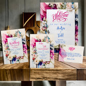 Moderne, fette Pinselstriche mit Blumenfarbe Save The Date