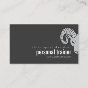 Moderne, fette Rams Head Offset Business Card Visitenkarte