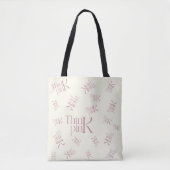 Moderne, fette, rosa typografische Logo Tasche (Vorderseite)