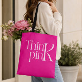 Moderne, fette, rosa typografische Logo Tasche