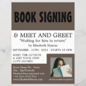 Moderne, fette Schriftsteller Buchsignatur-Werbung Flyer (Vorne)