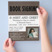 Moderne, fette Schriftsteller Buchsignatur-Werbung Flyer (Hand)