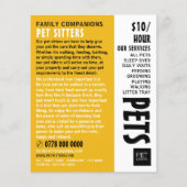 Moderne, fette, sitzende Servicewerbung Flyer (Vorne)