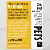 Moderne, fette, sitzende Servicewerbung Flyer (Vorne)