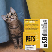 Moderne, fette, sitzende Servicewerbung Flyer