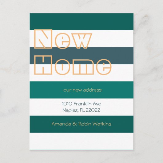 Moderne fette Streifen Ankündigung (Vorderseite)