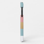 Moderne, fette Streifen Mit Monogramm Case-Mate iPhone Hülle (Hinten/Links)