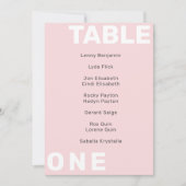 Moderne, fette Tischnummer Sitzkarte (Vorderseite)