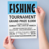 Moderne, fette Tournament-Event-Werbung Flyer (Hand)