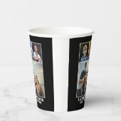 Moderne, fette Typografie 4 Abschluss FotoCollage Pappbecher (Rechts)