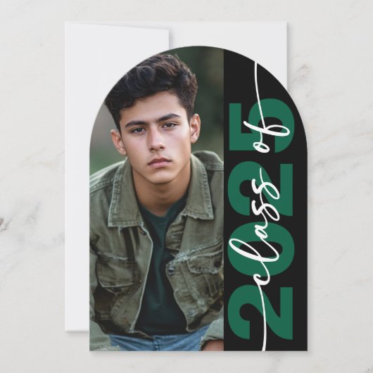 Moderne fette Typografie Arch Grad Ankündigung (Vorderseite)