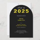 Moderne fette Typografie Arch Grad Ankündigung (Rückseite)