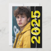 Moderne fette Typografie-Grad-Ankündigung Einladung (Vorderseite)