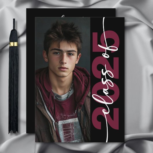 Moderne fette Typografie-Grad-Ankündigung Einladung