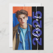 Moderne fette Typografie-Grad-Ankündigung Einladung (Vorderseite)