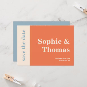 Moderne fette Typografie Hochzeit – Termin vormerk Einladung