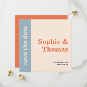 Moderne fette Typografie Hochzeit Termin vormerken Save The Date