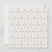 Moderne fette Typografie Hochzeitscreme schwarz el Save The Date (Rückseite)