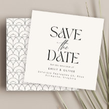 Moderne fette Typografie Hochzeitscreme schwarz el