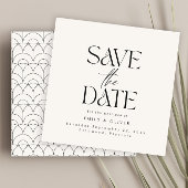 Moderne fette Typografie Hochzeitscreme schwarz el Save The Date