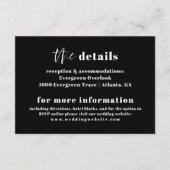 Moderne fette Typografie-Merkkarte Begleitkarte (Vorderseite)