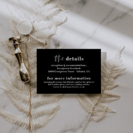 Moderne fette Typografie-Merkkarte Begleitkarte