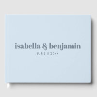 Moderne Fette Typografie Sanfte Blaue Hochzeit ind