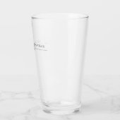 Moderne fette und Minimalistische Hochzeit Glas (Links)