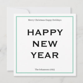 Moderne, fette Weihnachtskarte | Benutzerdefiniert Feiertagskarte