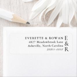 Moderne, fettgedruckte, minimalistische Monogramm-