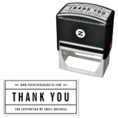 Moderne fettgedruckte Website Danke Permastempel (Beispiel)