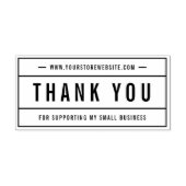 Moderne fettgedruckte Website Danke Permastempel (Design)