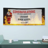 Moderne Feuerwehrbrandversorgung Banner (Messe)