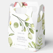 Moderne Field Blume Kalligraphie Hochzeit Vielen D Geschenkschachtel (Geöffnet)