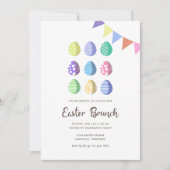 Moderne Fiesta Ostereier Einladung (Vorderseite)