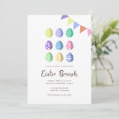 Moderne Fiesta Ostereier Einladung (Stehend Vorderseite)