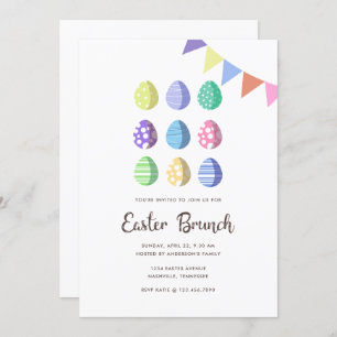 Moderne Fiesta Ostereier Einladung