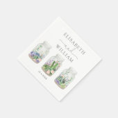 Moderne Fiesta Succulent Terrarium Gastgeschenke H Serviette (Ecke)