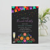 Moderne Fiesta und Cactus Brunch und Bubbly Einladung (Stehend Vorderseite)