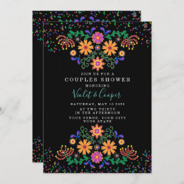 Moderne Fiesta und Cactus Colorful Couples Dusche  Einladung