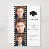 Moderne Filmstreifen-Foto-Abschlussankündigung