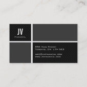 Moderne Finanzplaner-Visitenkarten Visitenkarte (Rückseite)