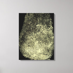 Moderne Fingerabdruck-Leinwand mit umgekehrter Sch Leinwanddruck