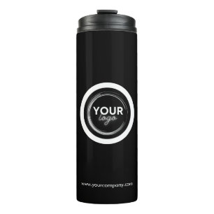 Moderne Firmenlogo-Marke Geschäft Thermosbecher