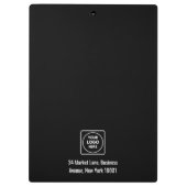 Moderne Firmenlogo-Marken Pro-Clipboards Klemmbrett (Rückseite)