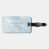 Moderne Firmenlogos Eigene Mitarbeiter Gepäckanhänger (Rückseite horizontal)