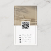 Moderne Firmenlogos Instagramm-FotoCollage Visitenkarte (Rückseite)