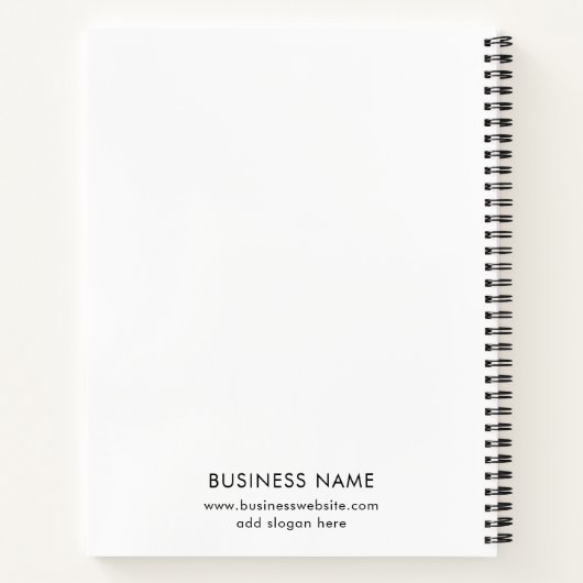 Moderne Firmenlogos Notizblock (Rückseite)